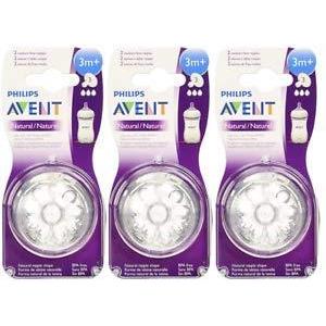 imagePhilips Avent Natural Nipple Medium Flow  6 Pack