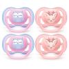 imagePhilips AVENT Ultra Air Pacifier 06 Months OwlDeer 4 Pack SCF08508