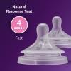 imageAvent Philips Silicone Vented Medium Flow Natural Response Nipple 2 pack Flow 4