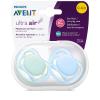 imagePhilips AVENT Ultra Air Pacifier 06 Months PinkPeach 4 Pack SCF24540BlueGreen