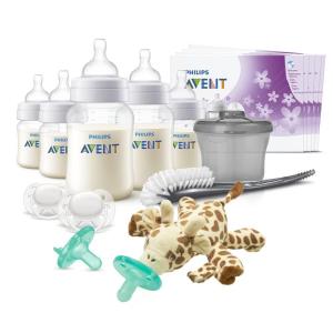 imagePhilips AVENT AntiColic Baby Bottle with AirFree Vent Essentials Gift Set SCD30802 WhiteEssentials
