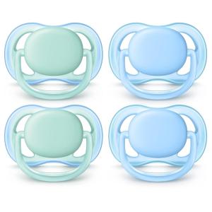 imagePhilips AVENT Ultra Air Pacifier 06 Months PinkPeach 4 Pack SCF24540BlueGreen