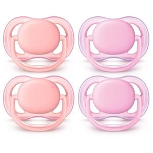 imagePhilips AVENT Ultra Air Pacifier 06 Months PinkPeach 4 Pack SCF24540PinkPeach