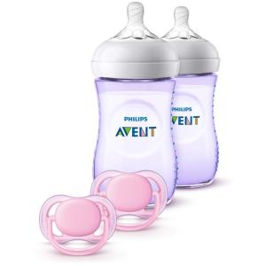 imagePhilips Avent Natural Baby Bottle Purple Gift Set SCD11323Purple