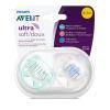 imagePhilips AVENT Ultra Soft Pacifier 618 months Blue and Grey 4 Pack SCF21140DreamsHappy