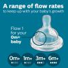 imagePhilips Avent AntiColic Baby Bottles 11oz with Flow 3 Nipples 3m 2pk Clear SCY10602Clear