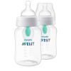 imagePhilips Avent AntiColic Baby Bottles 11oz with Flow 3 Nipples 3m 2pk Clear SCY10602Clear