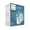 imagePhilips Avent AntiColic Baby Bottles 11oz with Flow 3 Nipples 3m 2pk Clear SCY10602Clear