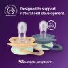 imagePhilips Avent Ultra Soft Day amp Night Pacifiers  for Babies 618 Months Glow in the Dark Symmetrical Silicone Nipple BPAFree Sterilizing Cases 4 Pack SCF09410