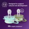 imagePhilips Avent Ultra Soft Nighttime Pacifiers  for Babies 06 Months Glow in the Dark Flexible Shield Symmetrical Silicone Nipple BPAFree Sterilizing Cases 4 Pack SCF09407
