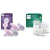 imageBundle of Philips Avent Soothie Baby Pacifiers 03 Months 4 Pack  Philips Avent Natural Glass Baby Bottles 4oz 4Pack